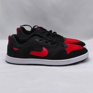 Nike SB Alleyoop Mens Sneakers Skater Shoes Sz 11 Black Red Athletic Performance